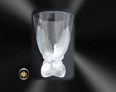 Lalique OSMONDE crystal vase with fern leaf design
