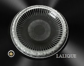 Lalique large diameter art glass centerbowl - Marguerites design