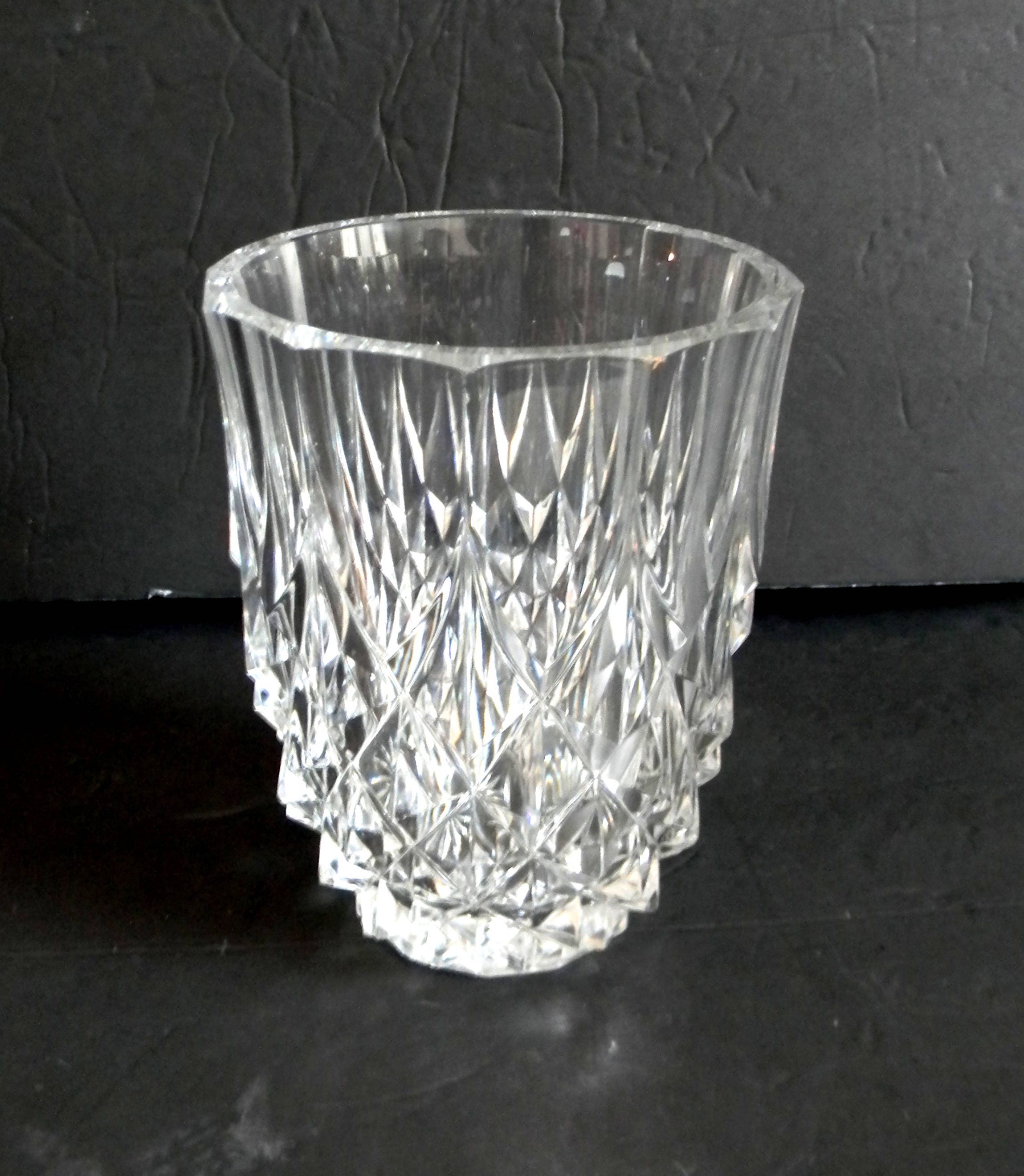 Val St Lambert Heavy Crystal Art Vase Made in Belgium - Etsy