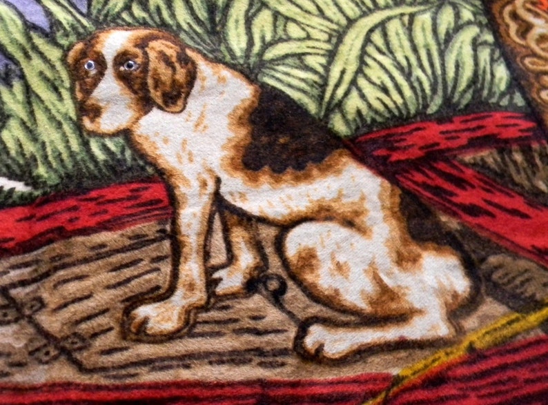 Stroock Horsehair Lap Blanket With Dog Design Circa 1920s Etsy