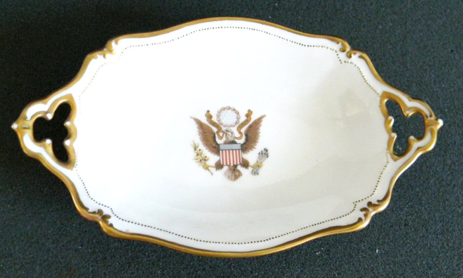 T and V Limoges With Seal of the United States and Gold Etsy