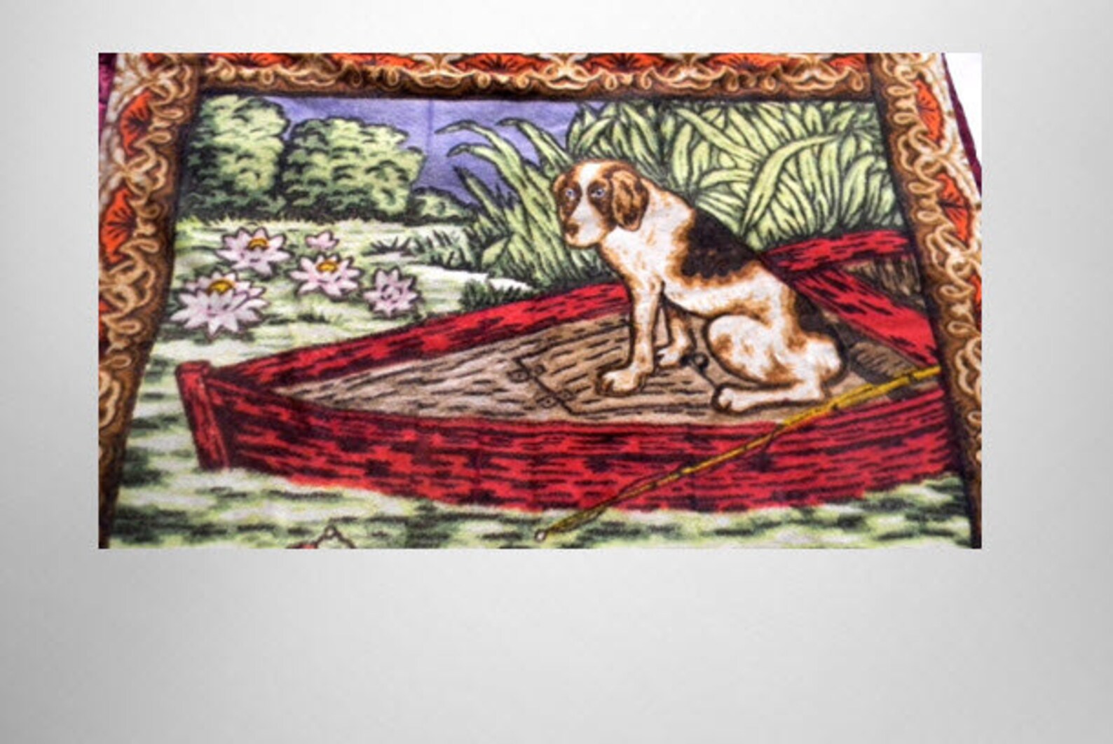 Stroock Horsehair Lap Blanket With Dog Design Circa 1920s Etsy