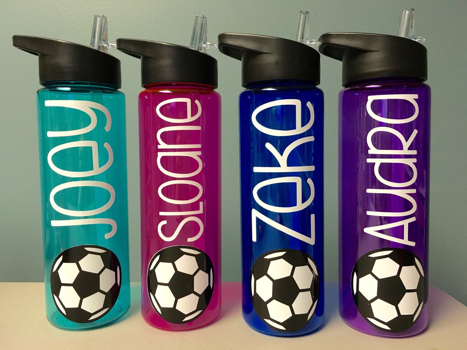 Soccer Gifts Soccer Water Bottle Water Bottle With Name - Etsy