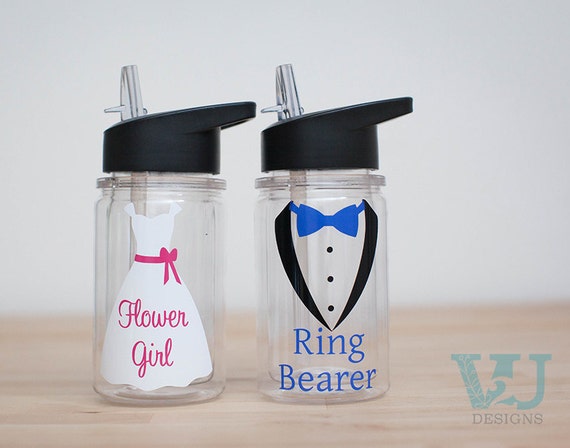 flower girl water bottle
