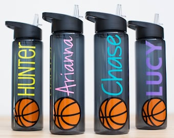 Basketball Gifts - Water Bottle for Basketball - Water Bottle with Name - Basketball Team Gift - Water bottle with name - Banquet Gift