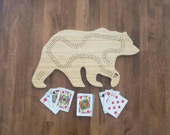 Bamboo Cribbage Board