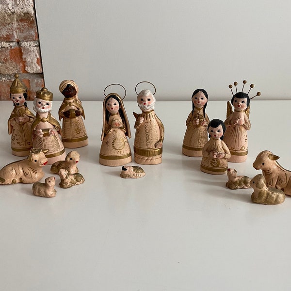 Mexican Folk Art Nativity Set