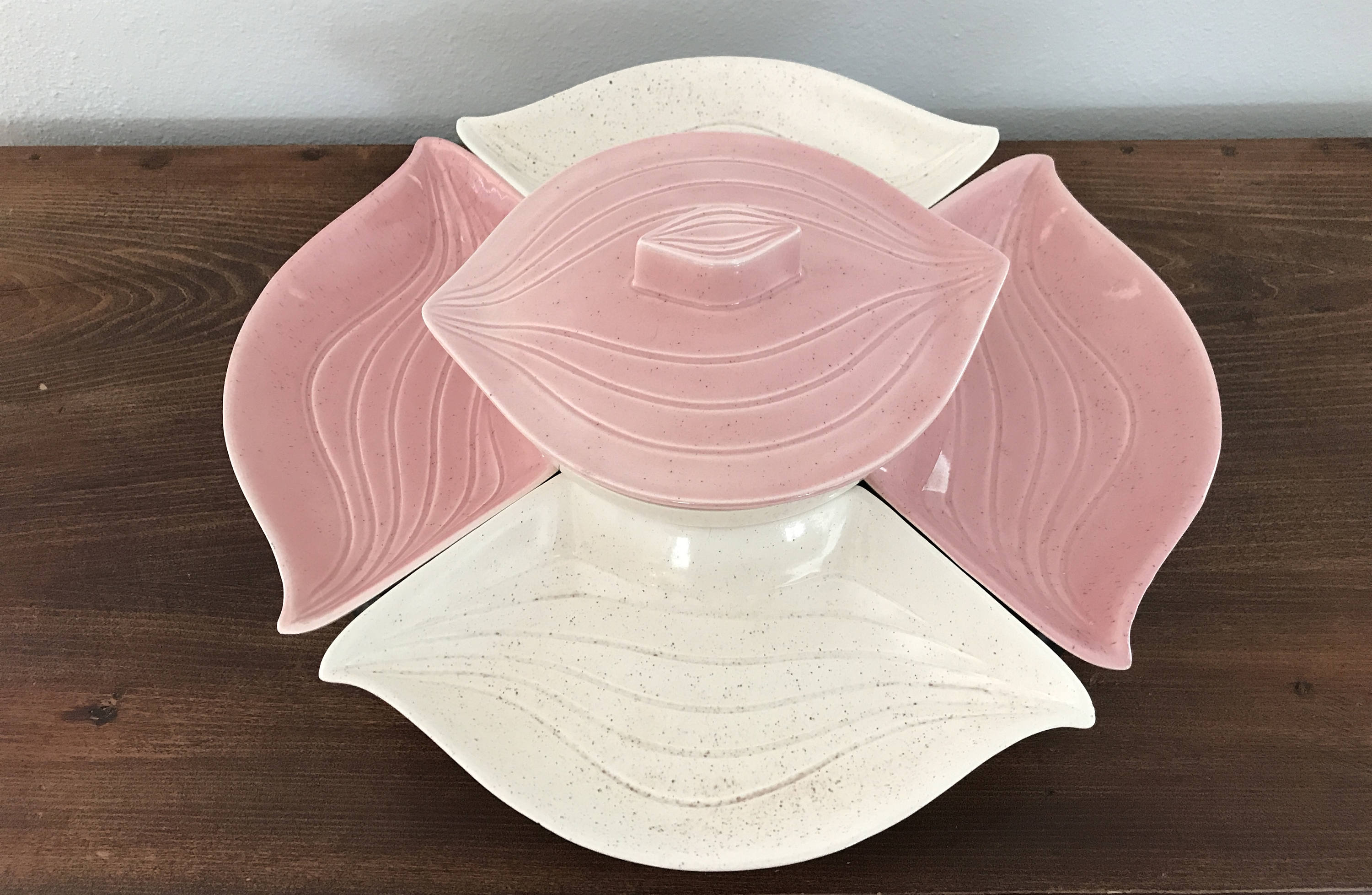MidCentury Ceramic Lazy Susan Made in USA Etsy