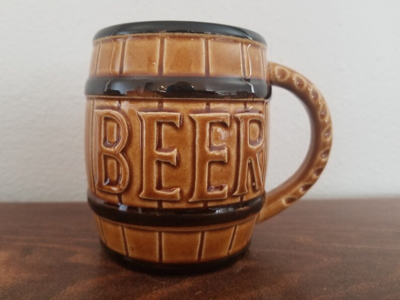 Barrel Beer Mugs Set of 4 Etsy