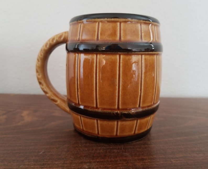 Barrel Beer Mugs Set of 4 Etsy