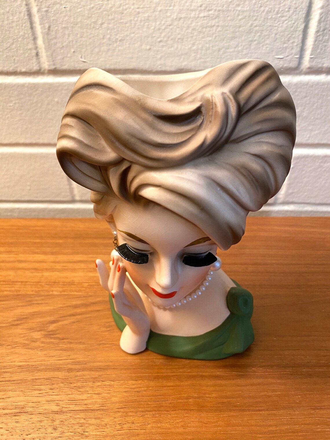 Parma Large Lady Head Vase Etsy