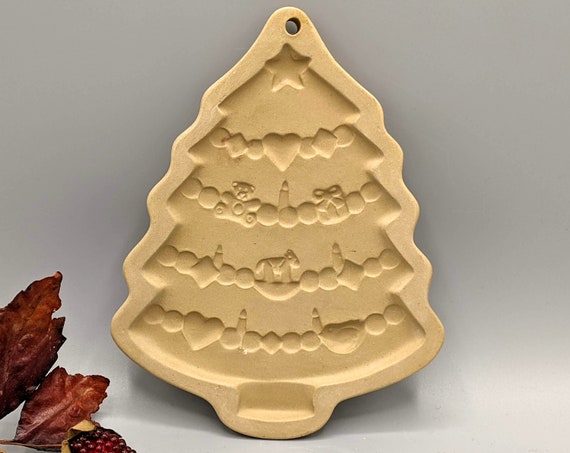 Vintage 1986 Christmas Tree Cookie Press Brown Bag Cookie Art Hill