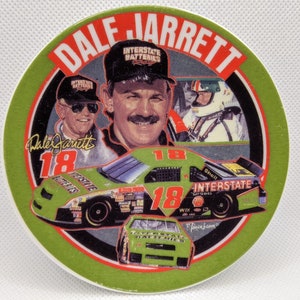 1994 Dale Jarrett 18 NASCAR Interstate Batteries Collectible Ceramic Plate by Robert Tanenbaum Sports Impressions Motorsport Traditions