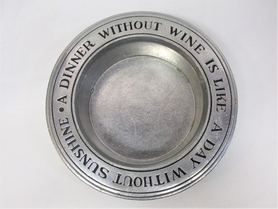Silver Pewter Metal Black Enamel Wilton Columbia PA USA Round