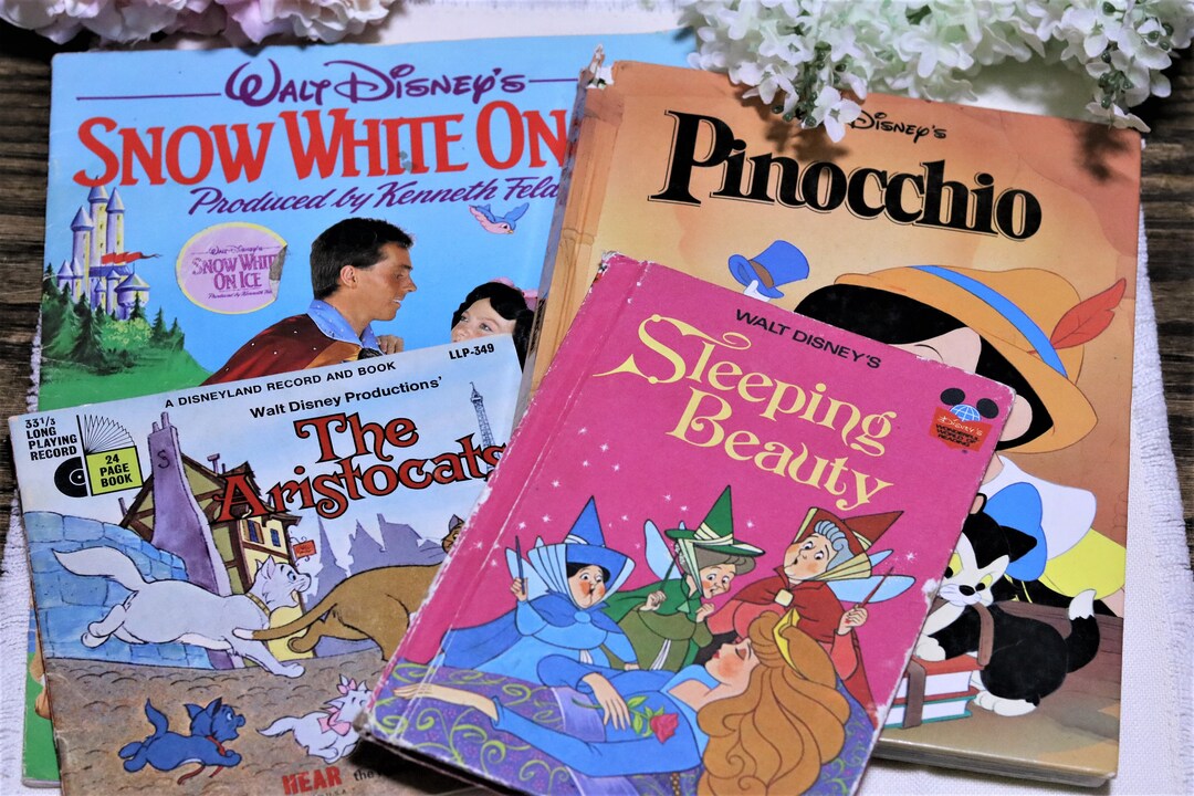 Vintage Walt Disney Children's Book Collection, Vintage 1970s 1980s