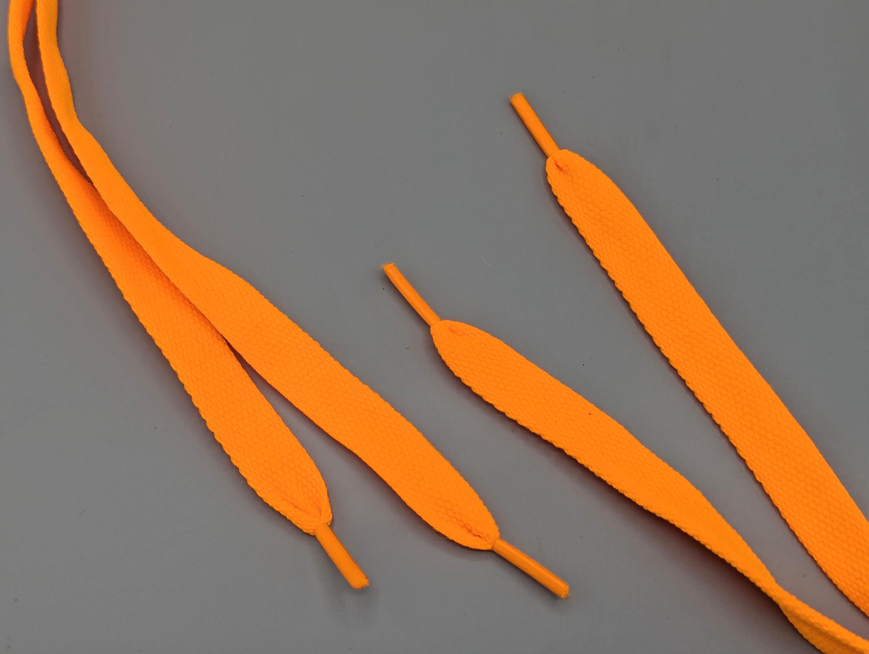 Vintage Deadstock 1980s 90s Fat Laces Neon Orange 45 Inch