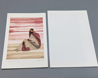 Vintage Mother's Love Art Card Print by Ioyan Mani Maxine Noel for