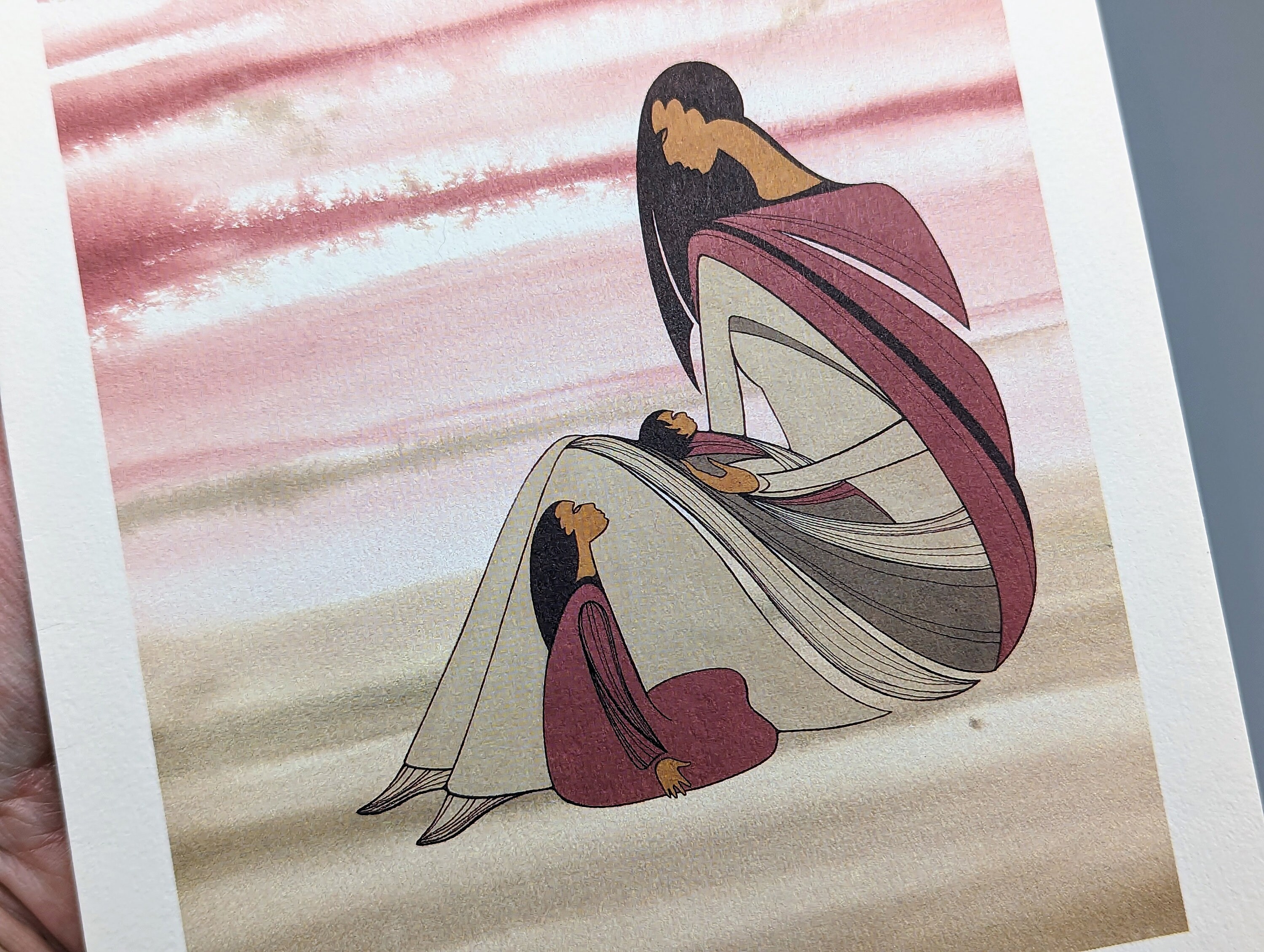 Vintage Mother's Love Art Card Print by Ioyan Mani Maxine Noel for