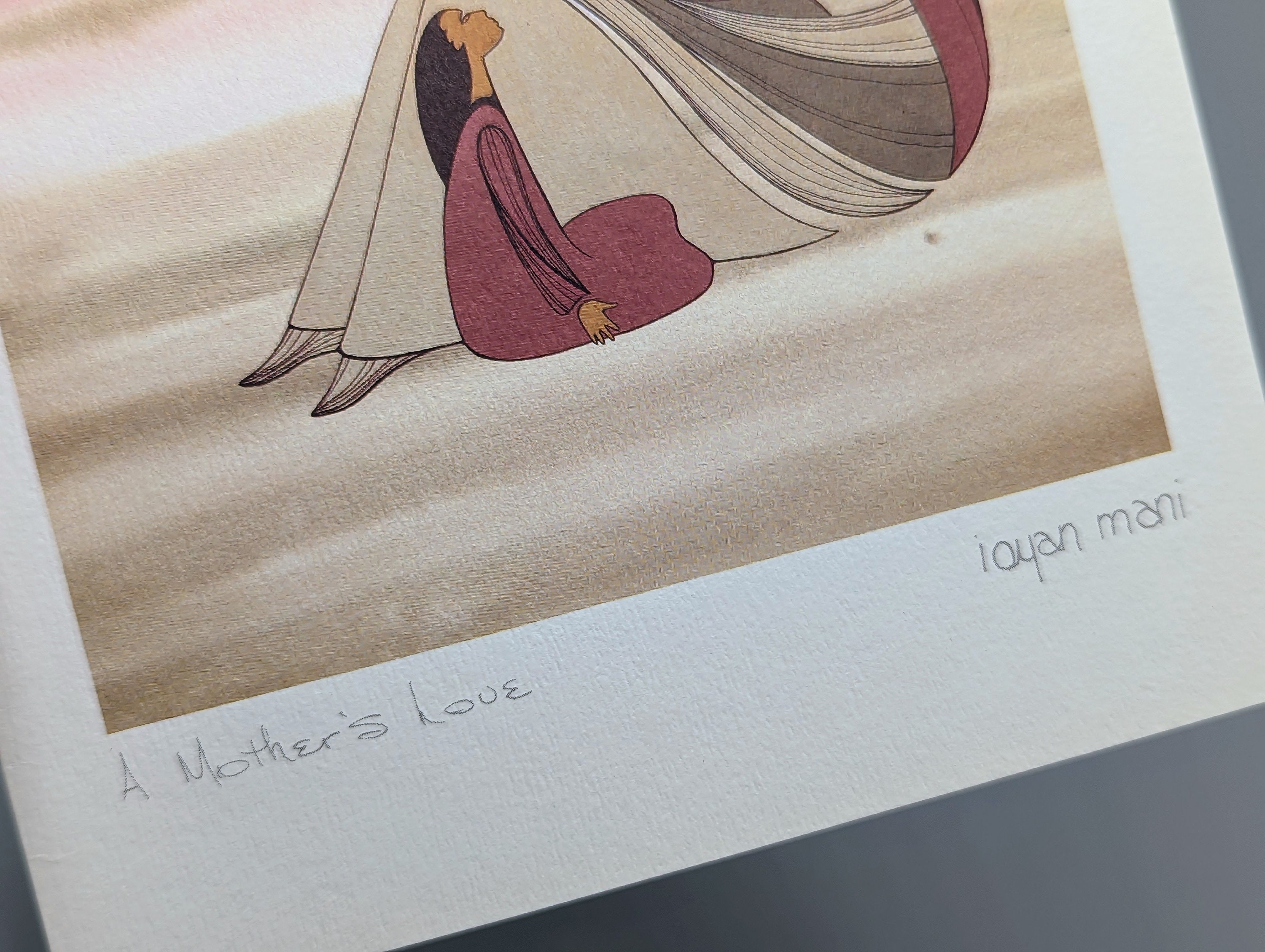 Vintage Mother's Love Art Card Print by Ioyan Mani Maxine Noel for