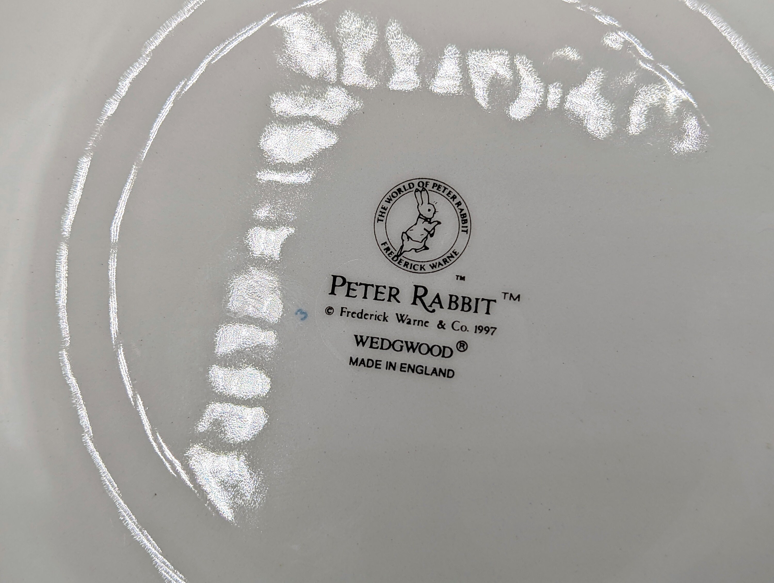 1997 Peter Rabbit Beatrix Potter Collectible Plate Set by Wedgwood