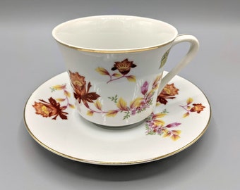 Royal Standard Lyndale Pattern Fine Bone China Tea Cups & Saucers Look in VGC