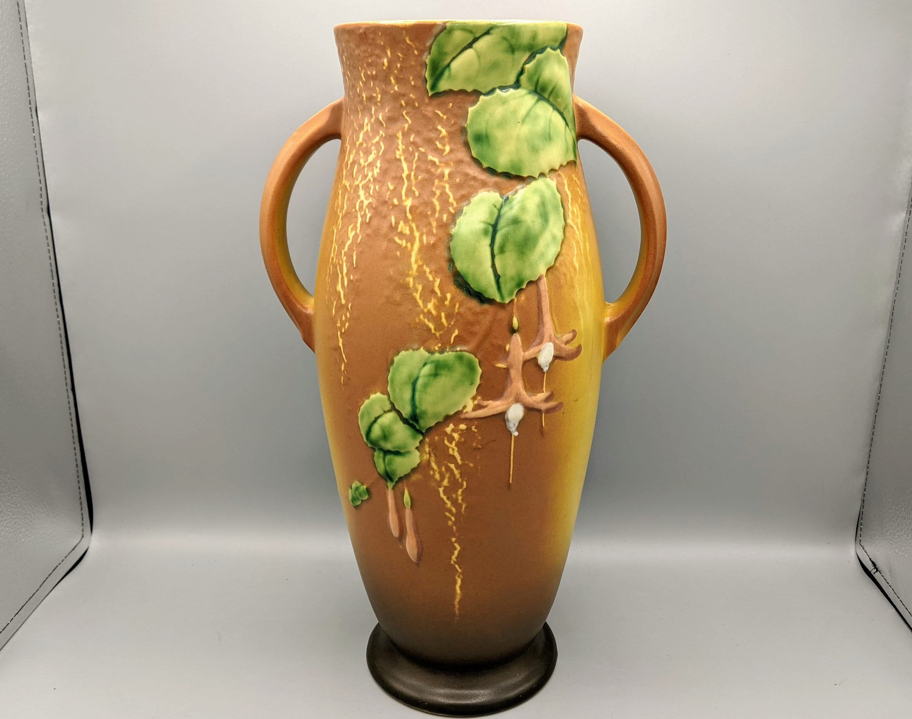 春もみじコレクション 紅獅子と雄獅子 5号鉢 ドワーフ2本セット 1930s Roseville Pottery Fuchsia Brown Double Handled Amphora Vase