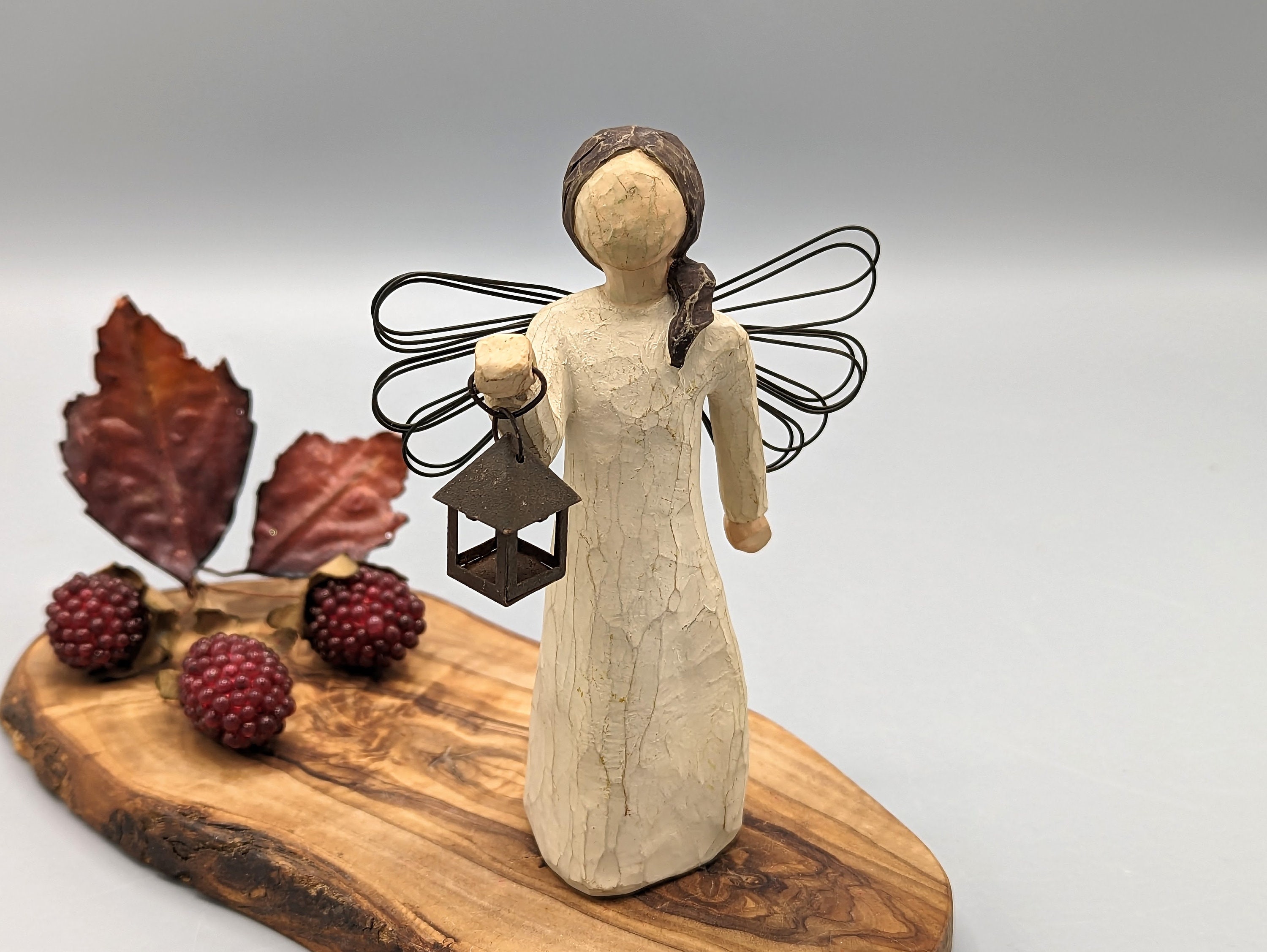 Vintage 2000 Willow Tree Angel of Hope with Lantern Figurine by Susan Lordi  DEMDACO, Vintage Religious Angel Lover Gift, Angel Home Decor