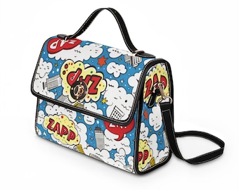Sac en toile imperméable ZAP Comic Pop Art | Motif bulle rétro