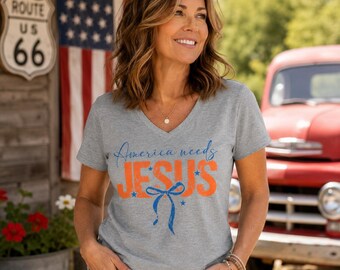 America Needs Jesus TShirt | Christian Shirt | Faith Tee