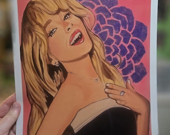 Impresión de Sabrina Carpenter de 11x14 pulgadas