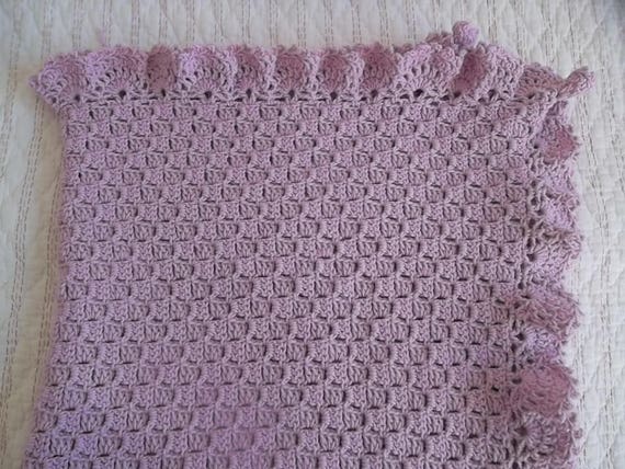 Couverture Bebe Fait Main Au Crochet Etsy