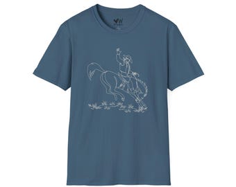 Western Bronco Graphic Tshirt | Cowboy Graphic Tee | Western Bronc | Bucking Horse