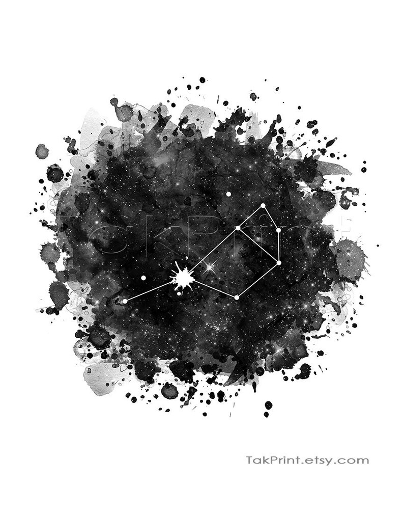 Pleiades The Seven Sisters Constellation Poster Etsy