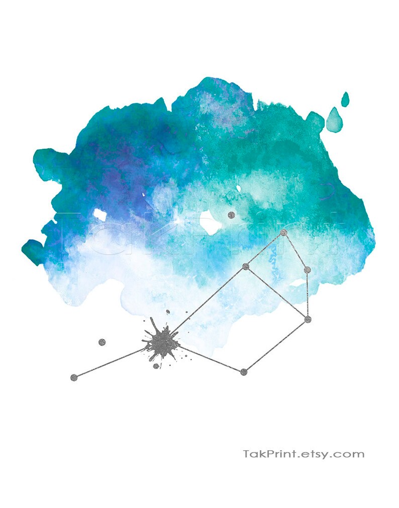 Pleiades Constellation Print The Seven Sisters Constellation Etsy