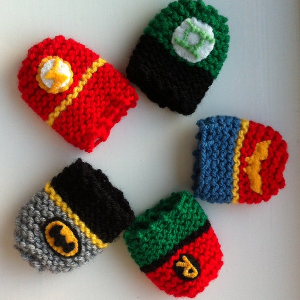 Wonder Woman Superhero Inspired Knitted Easter Creme Egg Cosies