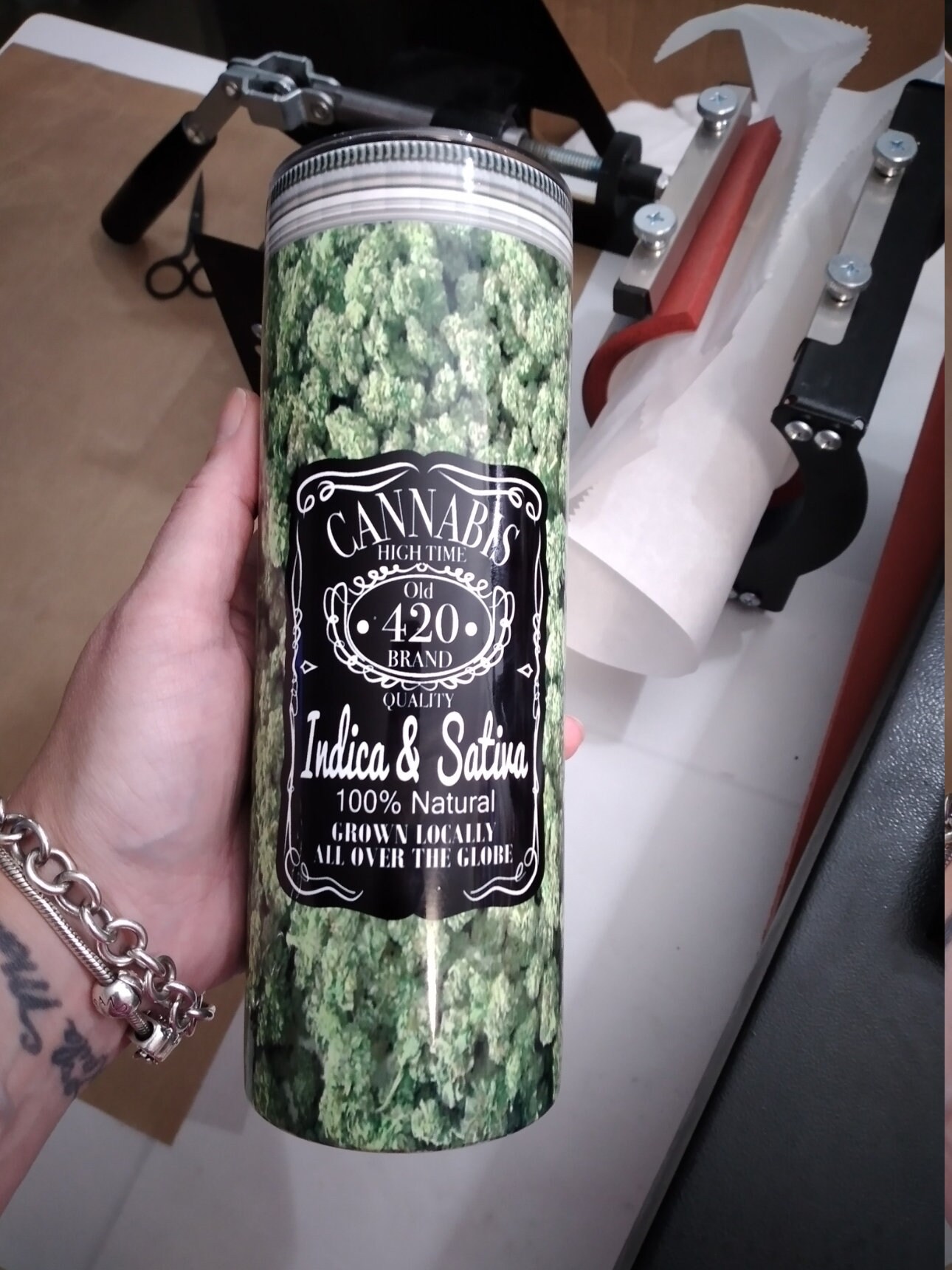 Custom unique weed tumbler pot tumbler THC marijuana Etsy