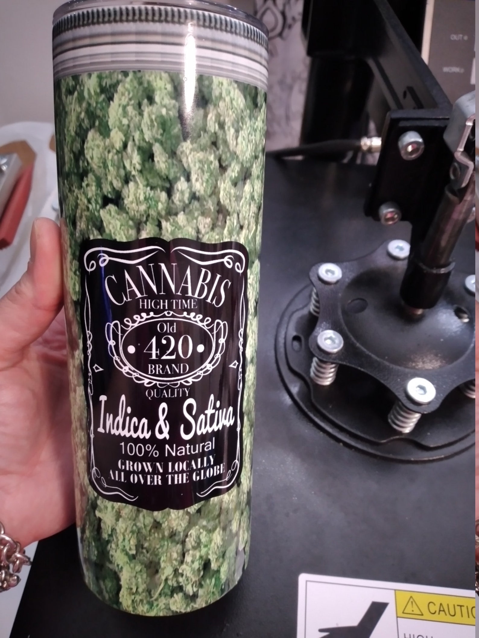 Custom unique weed tumbler pot tumbler THC marijuana Etsy