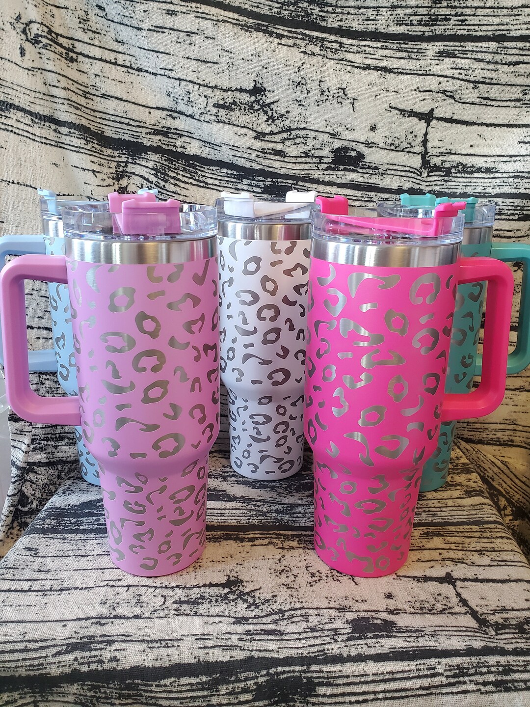 40oz Leopard Tumbler