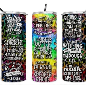 Funny Gift, Funny Tumbler, Inappropriate Tumbler, 20oz Tumbler, Travel Mug, Tumbler with Straw, Gifts for her, Unique Gifts