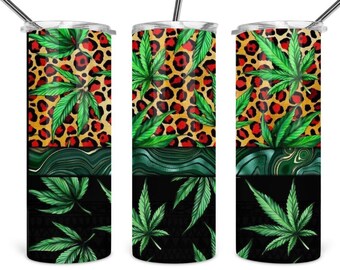 Leaf Tumbler: Sublimated Stainless Steel 20oz Skinny Tumbler
