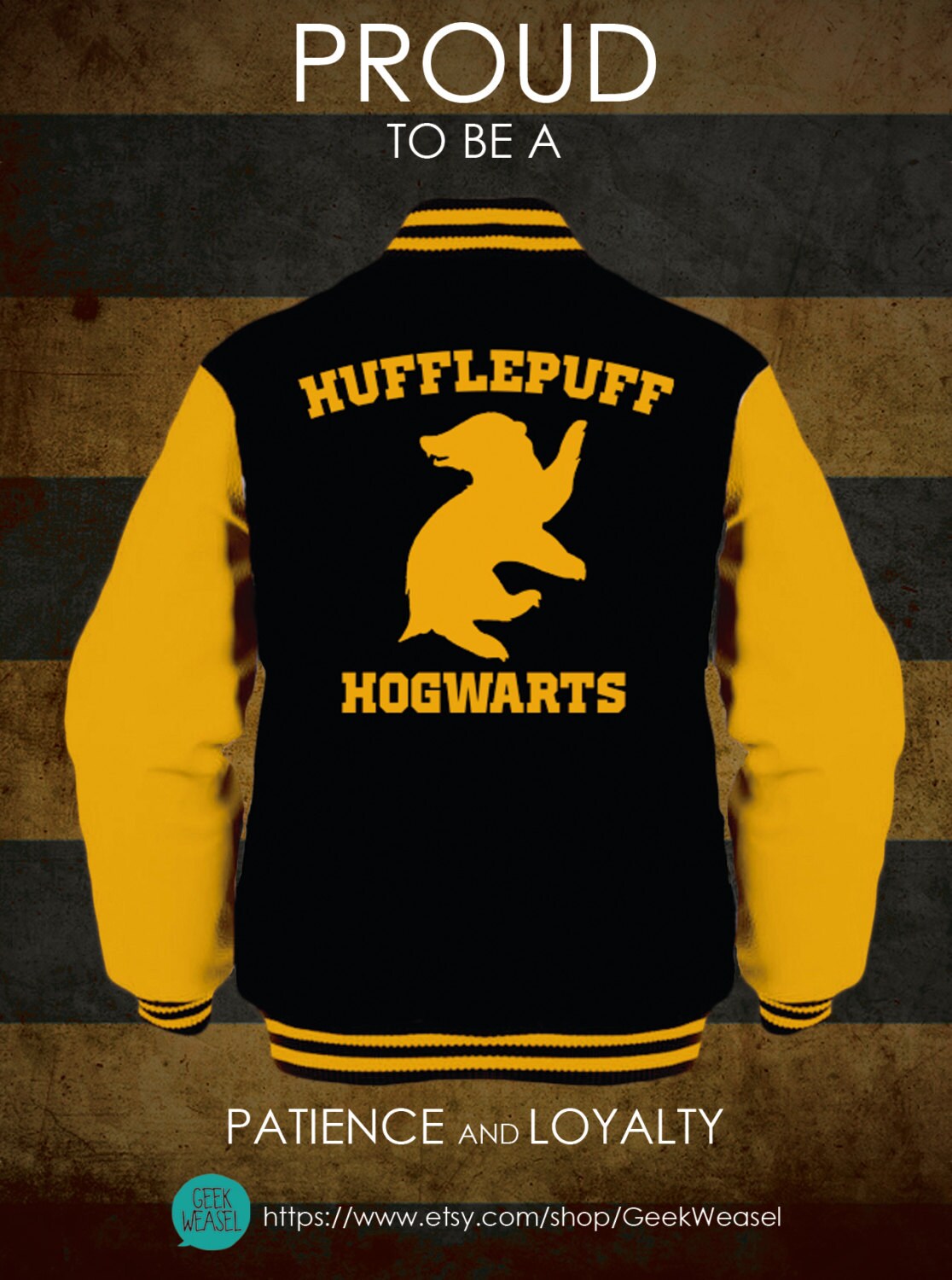 Hufflepuff Hogwarts Unisex Varsity 