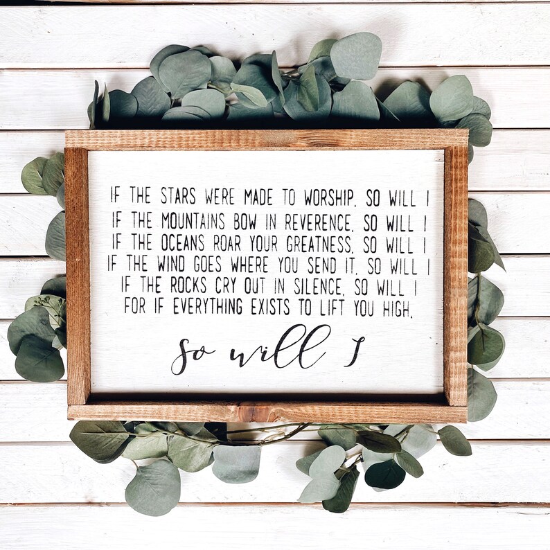So Will I Hillsong Lyrics Preorder | Etsy