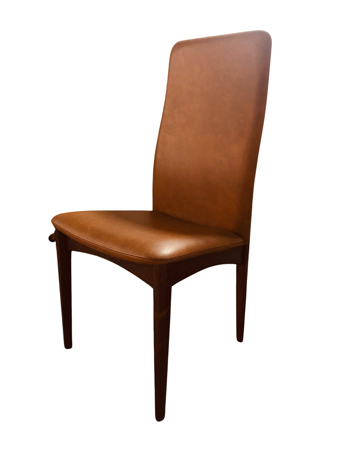 Mid-century Modern Leather Dining Chair. Please Email Us for a Shipping ...