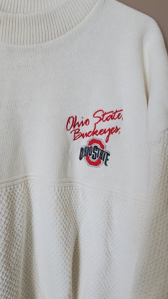 Vintage Ohio State Sweater Lee USA Made Off White… - image 2