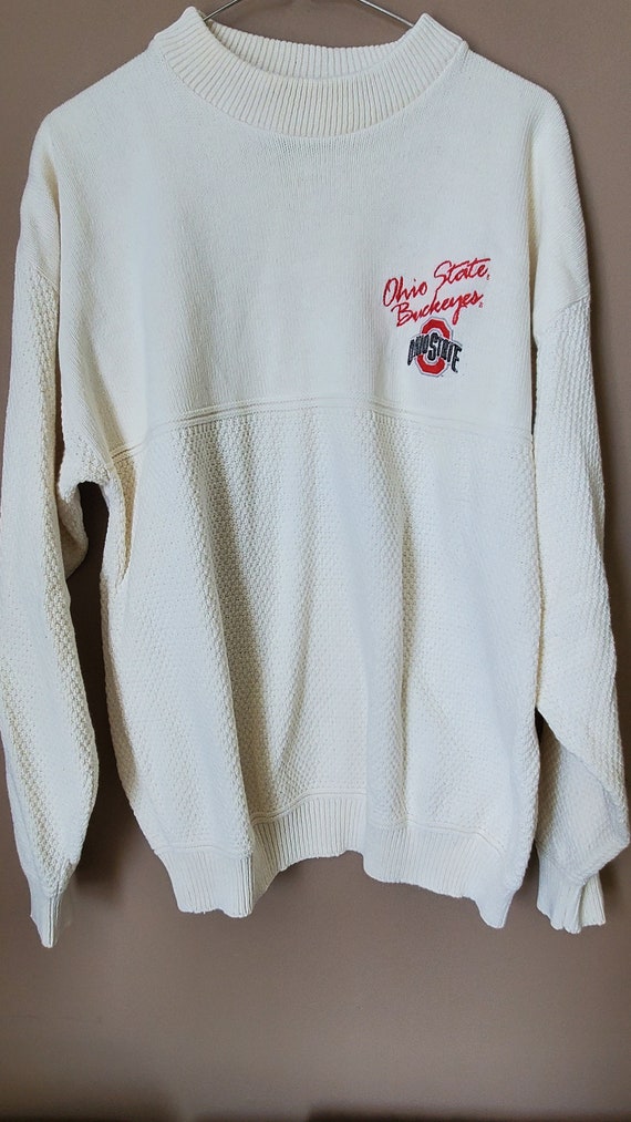 Vintage Ohio State Sweater Lee USA Made Off White… - image 1