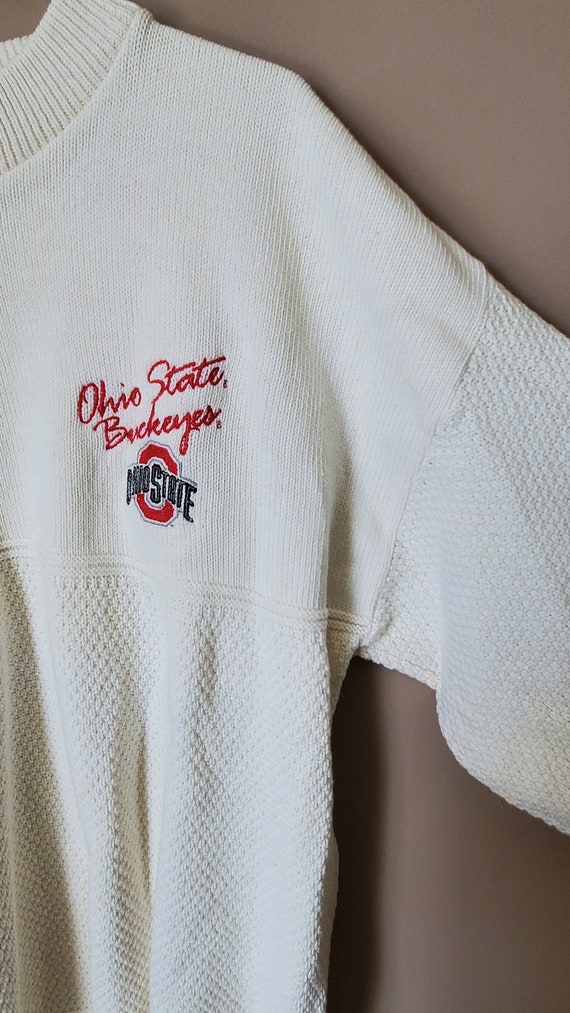 Vintage Ohio State Sweater Lee USA Made Off White… - image 3