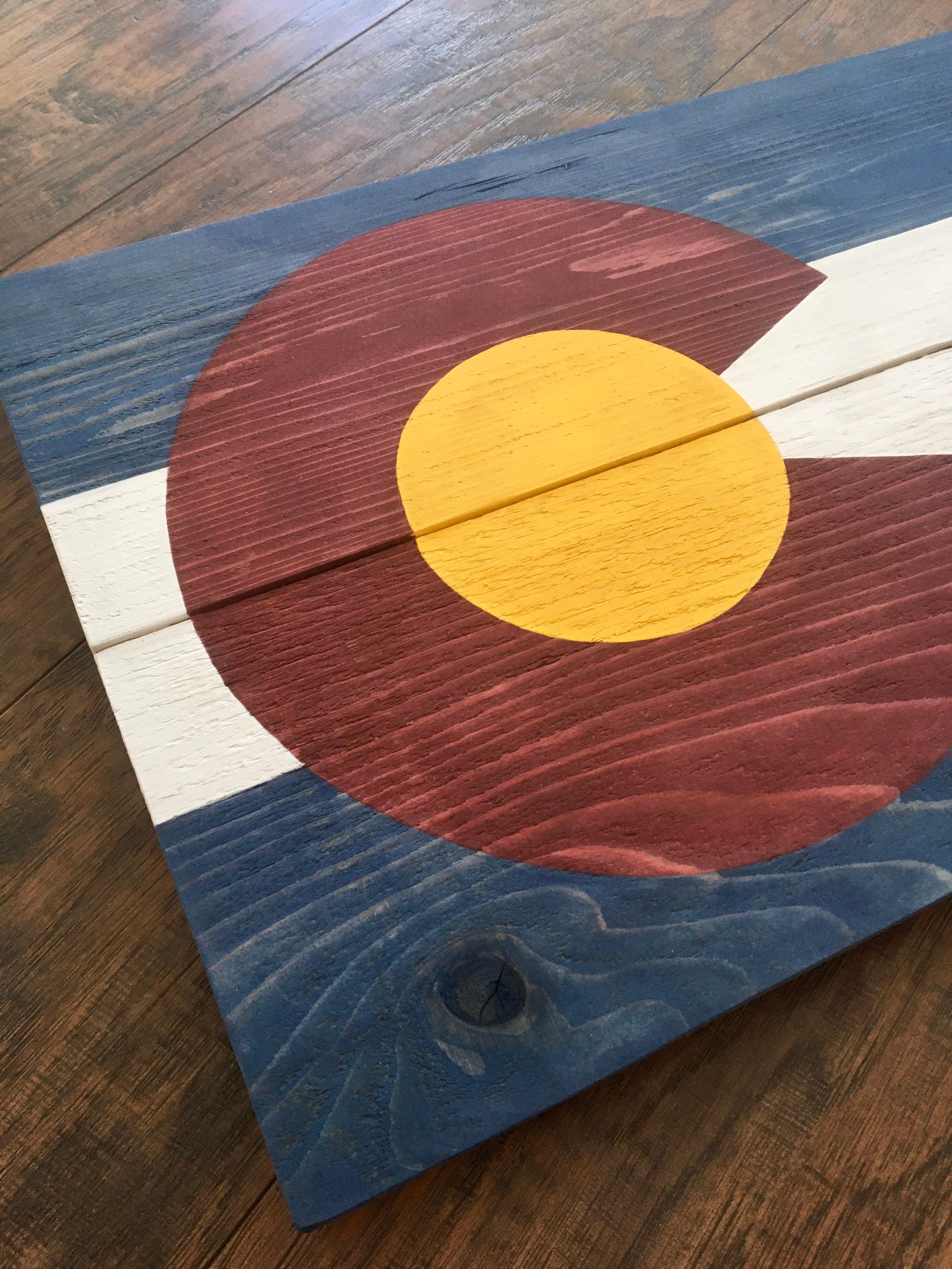 Wood Colorado Flag/ Colorado Home Decor/ Wood Colorado Sign/ Colorado