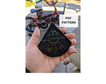 Alien Embroidery Pattern