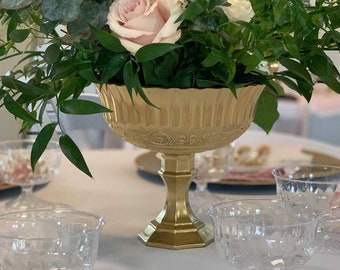 Gold Compote Vase