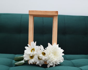 Golden Pecan Wood Lantern, Winter Wedding Table Lantern, Bohemian Garden Outdoor Wedding Decoration, Simple Casual Lantern, Rustic decor
